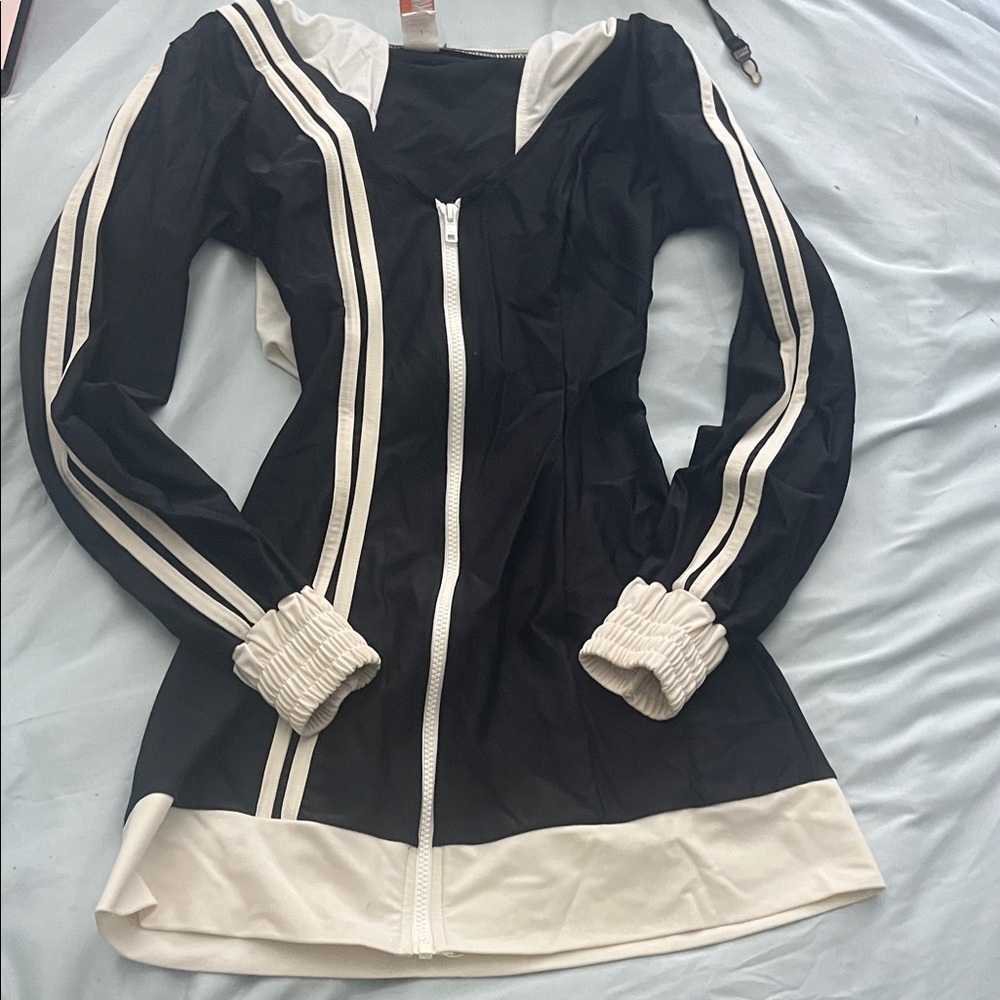 Black and White Women's Dress